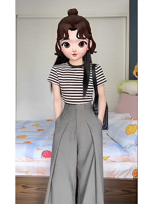 Summer clothes with a whole set of slightly fat and thin tea style wear online celebrity fried street fashion casual suit women 2023 new