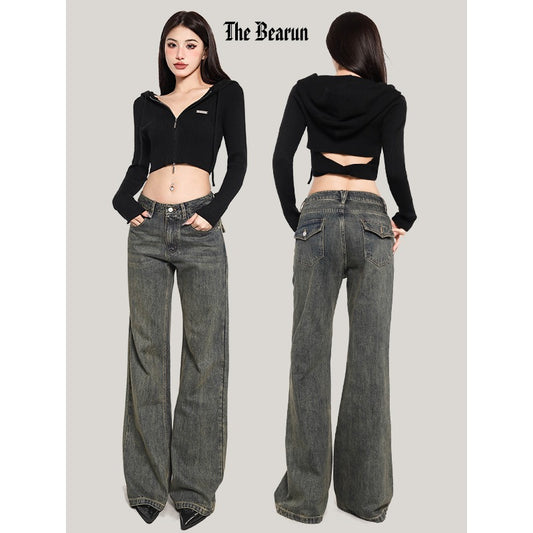 Zhou Xiaoxiong Retro Straight Jeans