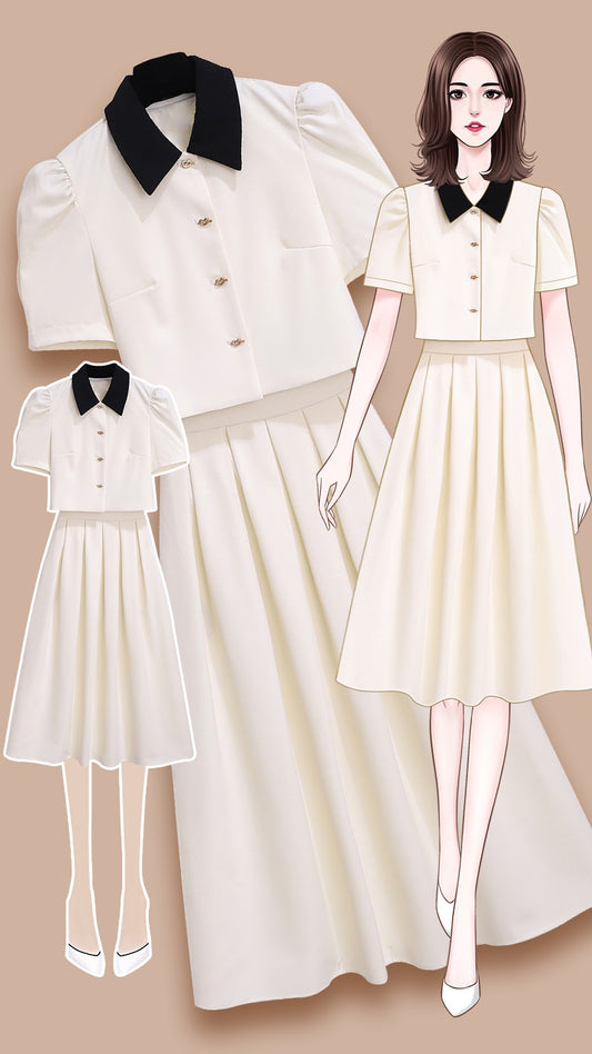 Small fragrant wind dress women's summer 2023 new style small man wears a two-piece suit skirt with a high-quality texture