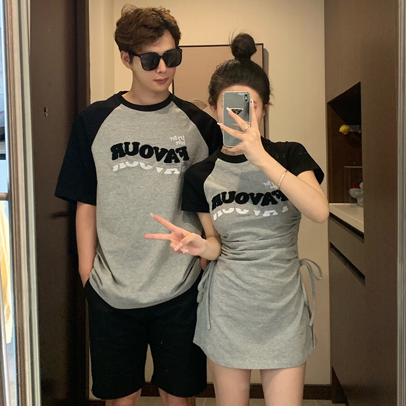The same color couple dress one dress one dress female 2023 new