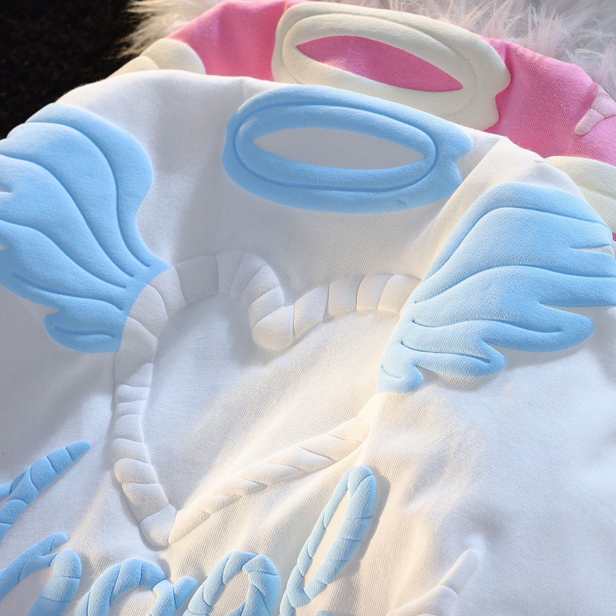 JWNEED love angel T-shirt salt sweet foam printing college style vibe summer loose men and women couple short sleeves