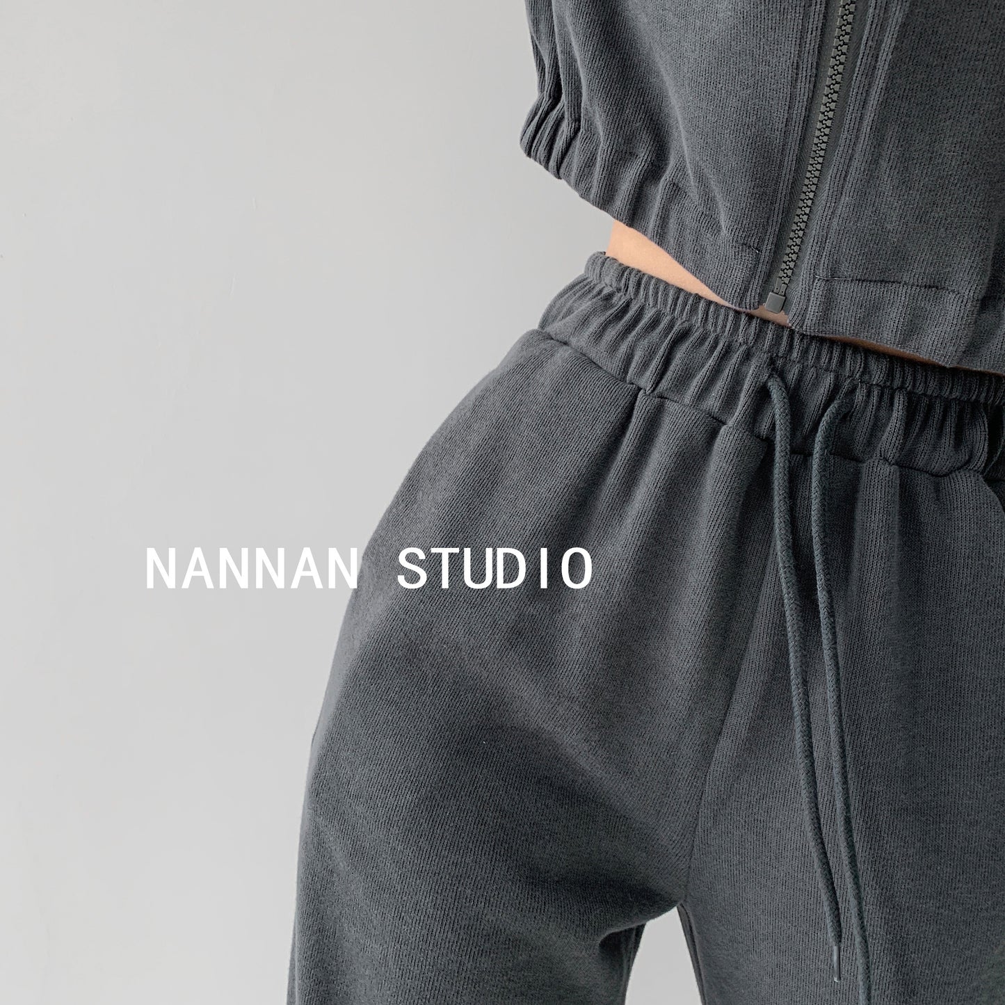 American street loose casual sports pants women's spring and autumn high waist drawstring trousers slim harem pants ins tide