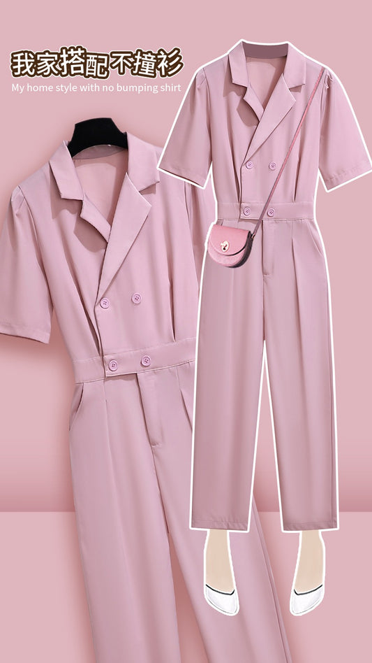 Jumpsuit suit female summer 2023 new high-end professional wear high-end temperament celebrity jumpsuit jumpsuit jumpsuit