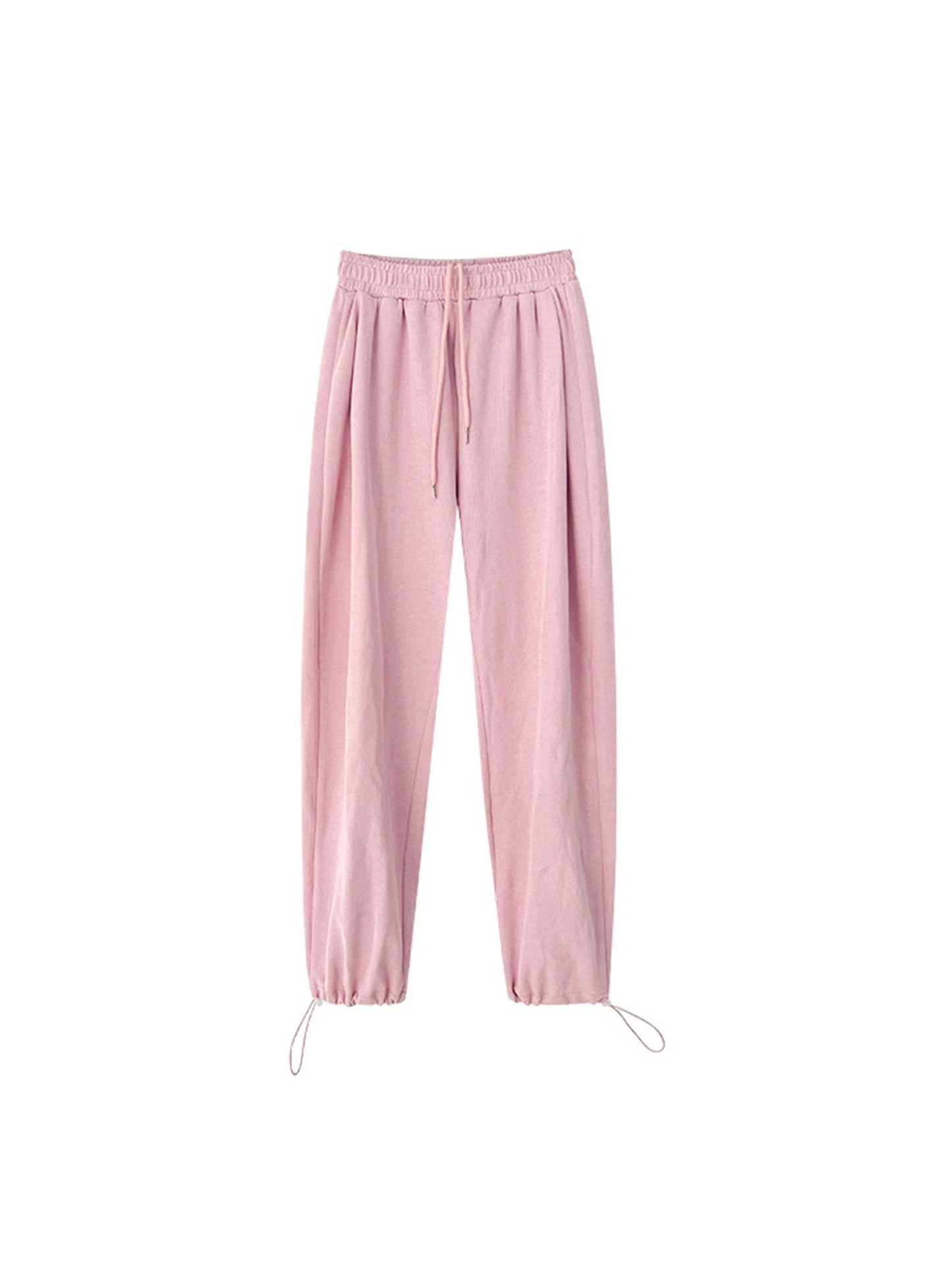 Pants king of the year!  Sweet cool hot girl loose pink sweatpants women's summer outerwear elastic waist wide-legged trousers