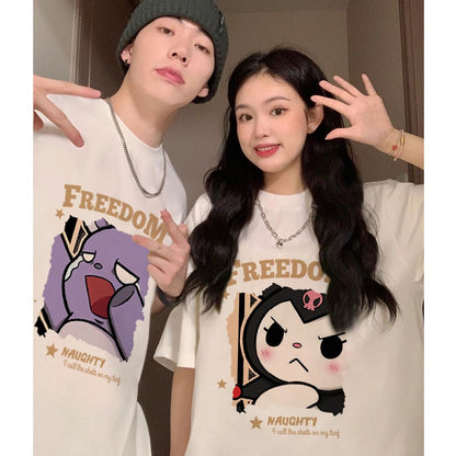 Disoo early spring couple wear summer t-shirts are different from the niche high-end short-sleeved 2023 new trend tide brand season
