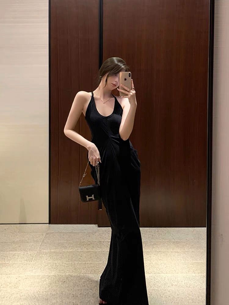 Middletone | Cool Skirt~Temperament Waist Sling Dress Women's Long Skirt