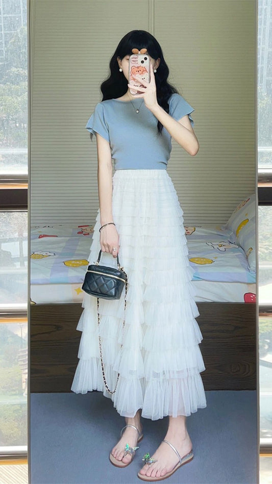 Summer dress a whole set of thin dopamine wear age-reducing small man small fragrant wind dress suit female skirt