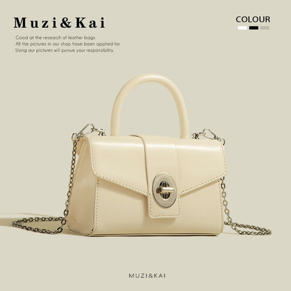 MuziKai genuine niche high-end chain handbag bag women 2023 new fashion all-match Messenger small square bag
