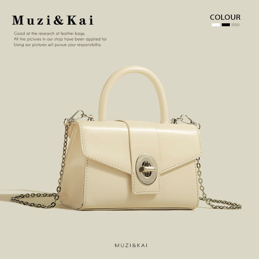 MuziKai genuine niche high-end chain handbag bag women 2023 new fashion all-match Messenger small square bag