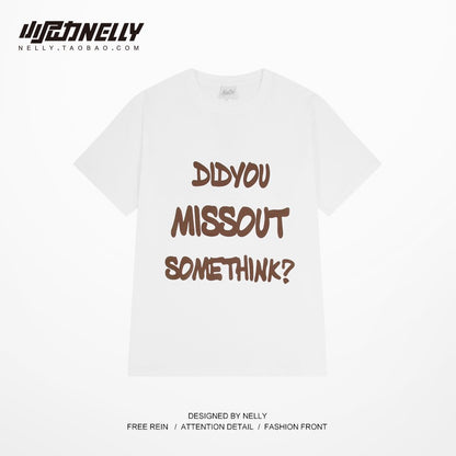 American tide brand oversize cotton short-sleeved t-shirt men's summer loose casual heavy retro half-sleeved trend