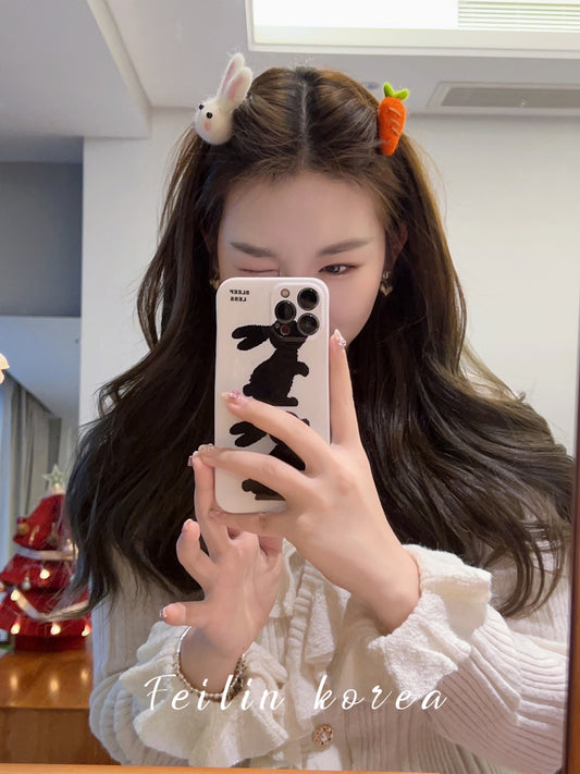 Feilin feilin rabbit carrot hair accessories plush hairpin female cute clip headdress bangs clip side clip hairpin