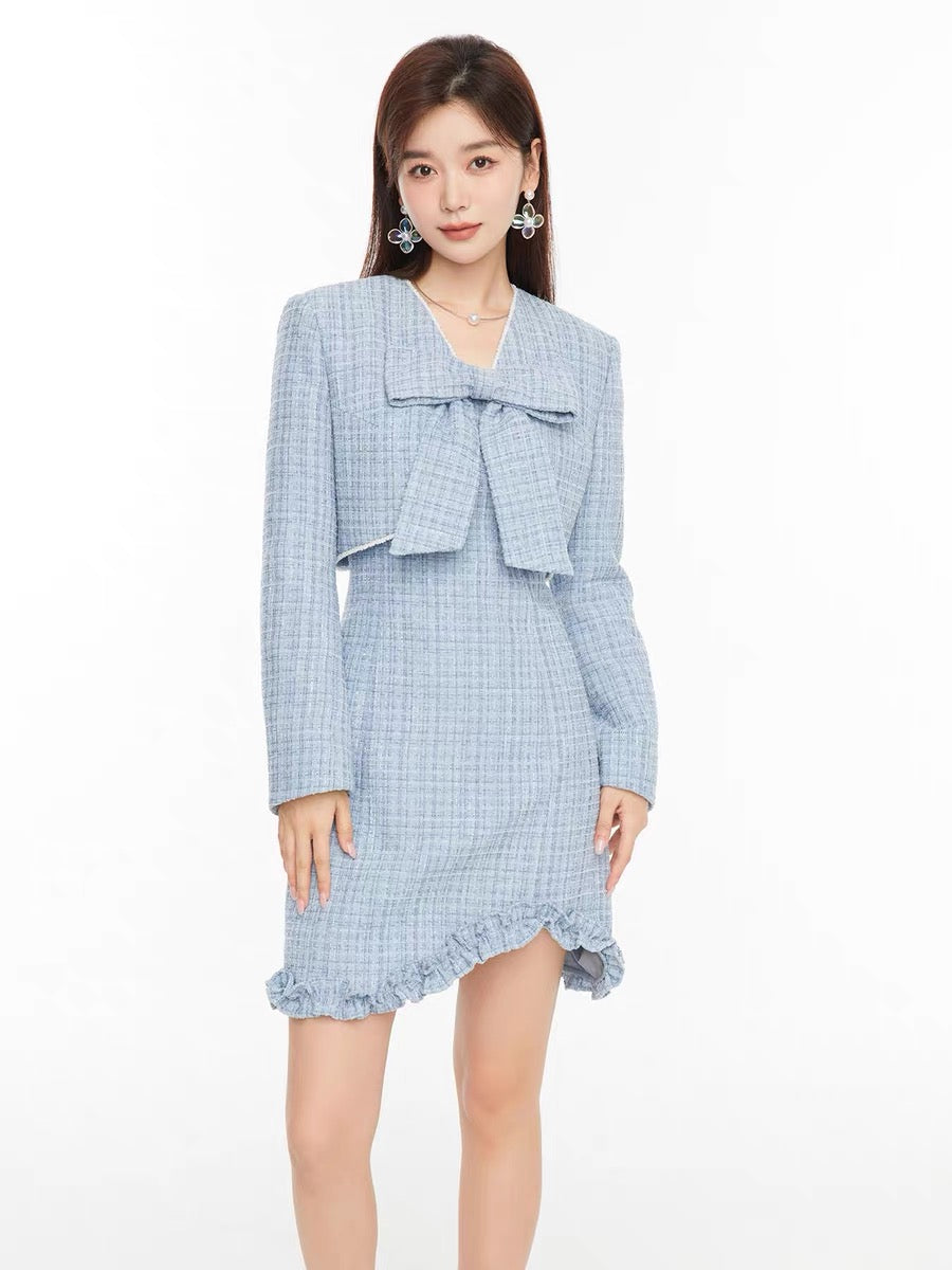 Fantu's high-end sense of small Shang plaid milk series wears an early autumn top 2022 autumn new all-match commuter jacket women