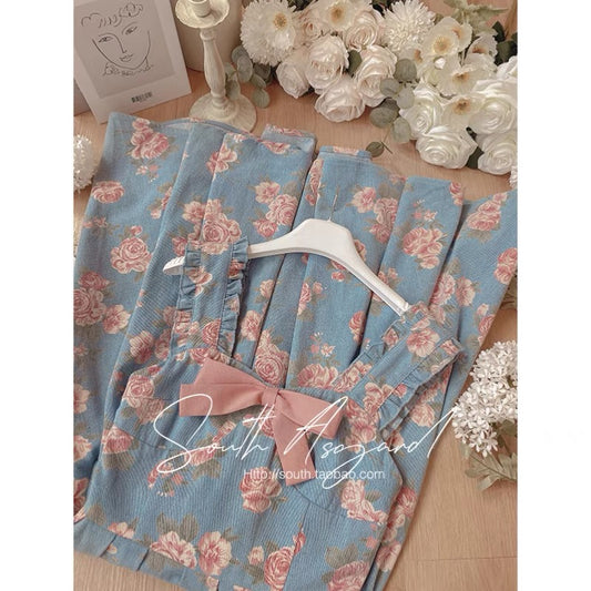 Southern fairy palace suspender skirt high-end sense of tea in tea gas dress waist tea break sweet fairy skirt super fairy forest
