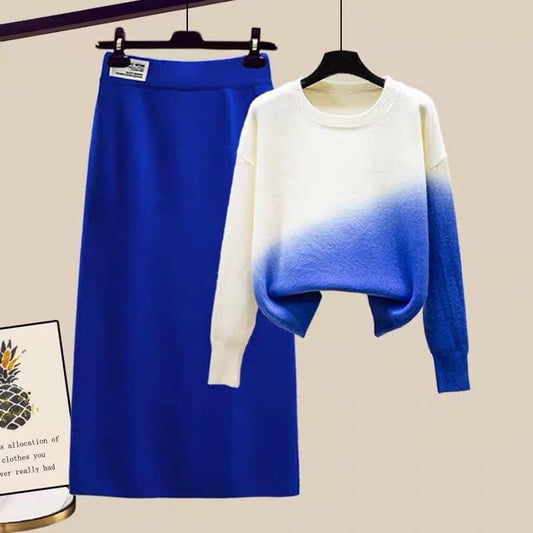 Autumn and winter women's 2022 new high-grade gradient sweater