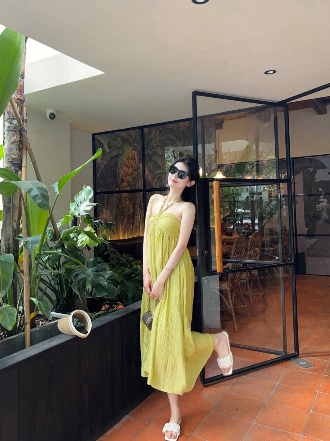 Xishuangbanna holiday skirt Dali Erhai sweet wear long skirt Hainan Sanya tourism seaside beach skirt