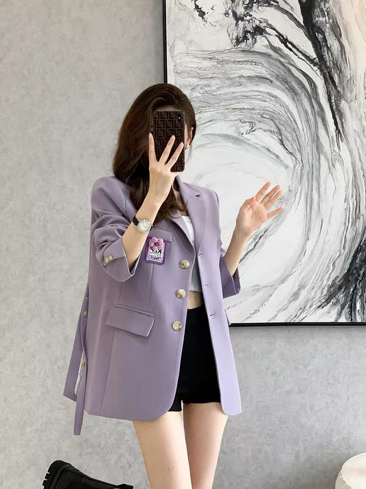 2022 early autumn new French temperament light familiar style high-end design sense niche fashion casual western style suit jacket