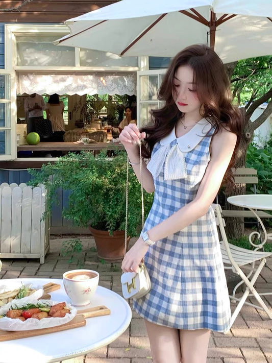Q women's sweetheart / summer suspenders small fragrance French dress women's high-end light luxury strap skirt