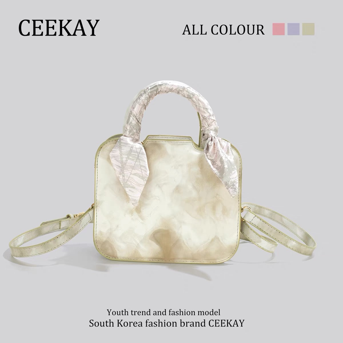 CEEKAY original authentic this year popular small hand-held biscuit bag niche design bag female summer all-match messenger bag 1200