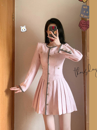 MUEL Original Small Fragrance Dress Female Early Autumn 2022 New Temperament Goddess Fan Mingyuan Advanced Sense Skirt