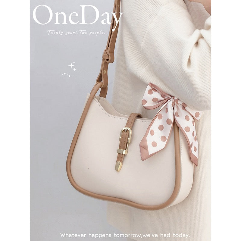 Autumn and winter gentle lady commuting armpit bag female 2022 new trendy try retro one shoulder saddle bag Messenger bag
