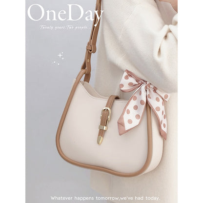 Autumn and winter gentle lady commuting armpit bag female 2022 new trendy try retro one shoulder saddle bag Messenger bag