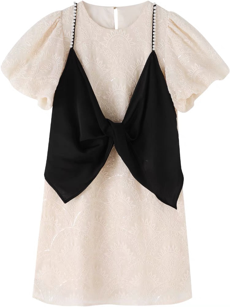 The skirt is gentle and small. Summer women's clothing 2022 new slimming temperament ladies and ladies design sense dress summer
