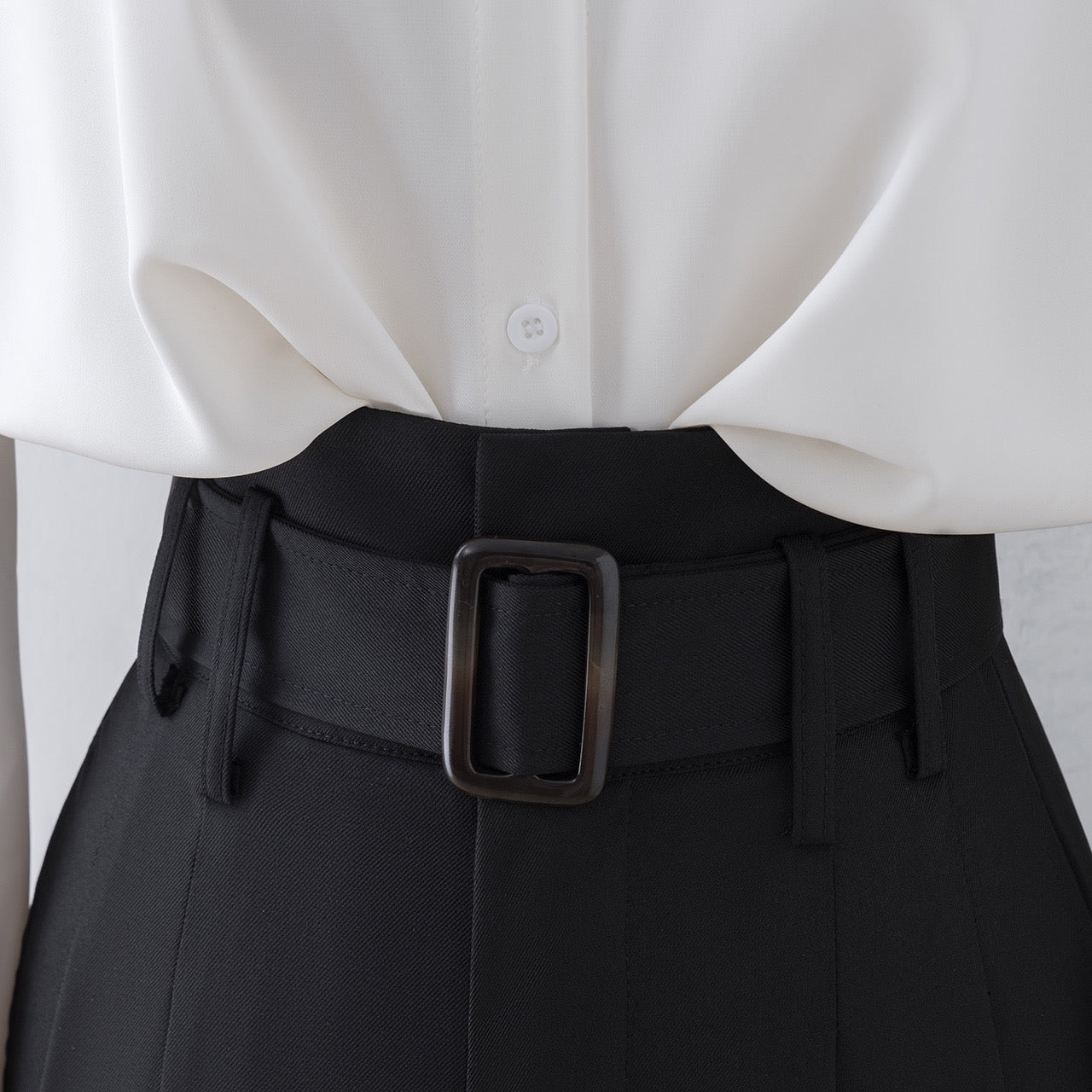 Black wide-leg mopping trousers women's spring and autumn high-waist drape small man 2023 new casual straight-leg suit trousers