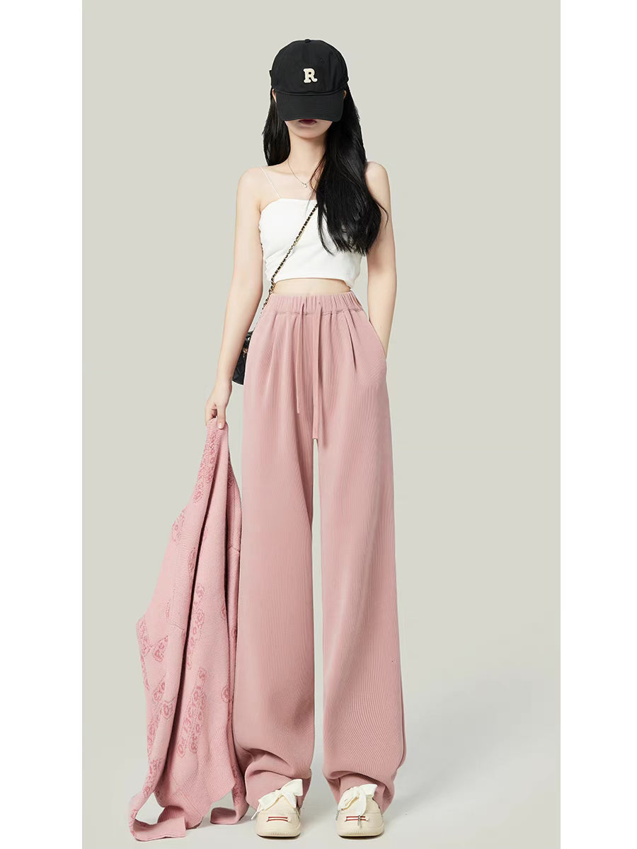 Chenille corduroy wide leg pants women s 2022 autumn and winter