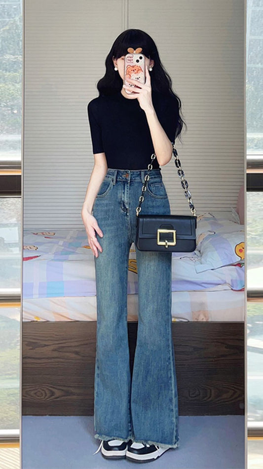In summer, salt-based, light-cooked tea-based wear a whole set of milk-based lively, age-reducing, slightly fat, thin, meat-covering jacket suits for women