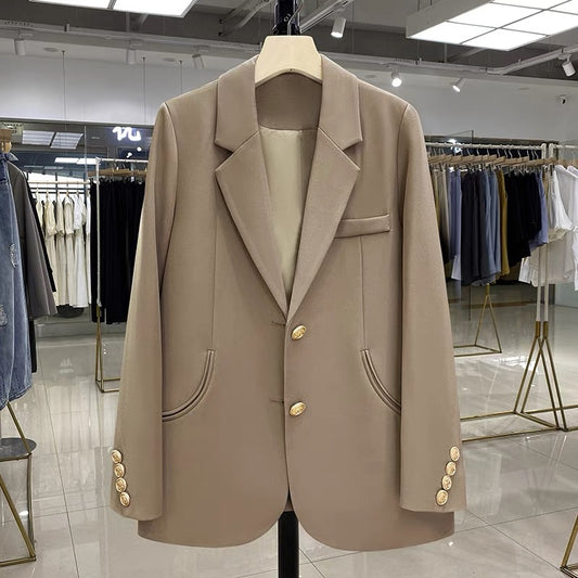2022 spring and autumn new design sense niche Korean suit jacket chic high-end fried street suit jacket female