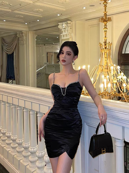 Sexy black suspender dress female summer ladies light luxury chic stun Lee Nhi Boutique Sexy black suspender dress female summer ladies light luxury chic stun Lee Nhi Boutique