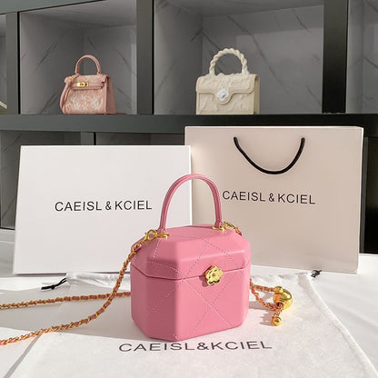 CAEISL&KCIEL women's bag niche diamond chain small square bag women 2022 new autumn and winter music box messenger bag