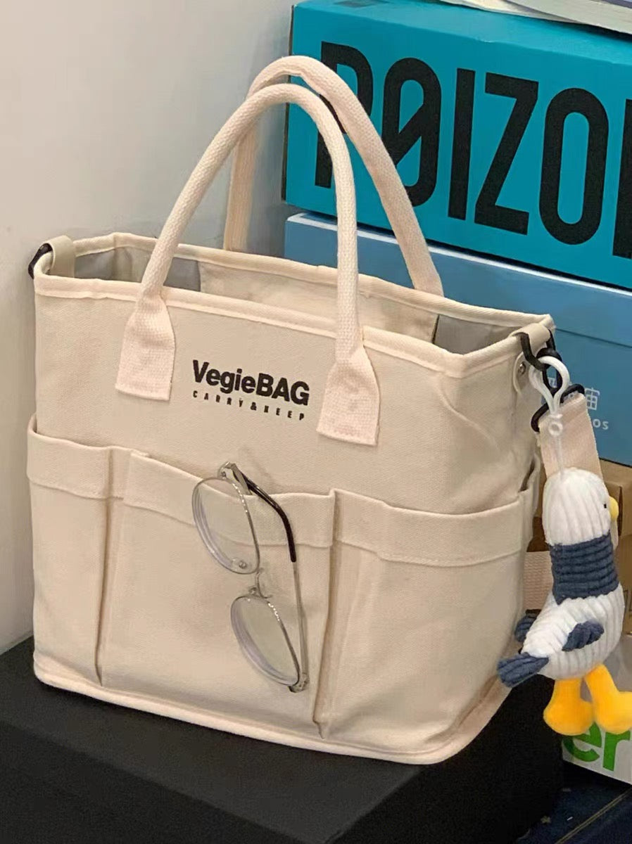Japan vegiebag mommy bag portable mother and baby bag out light large capacity mother bag female canvas tote bag