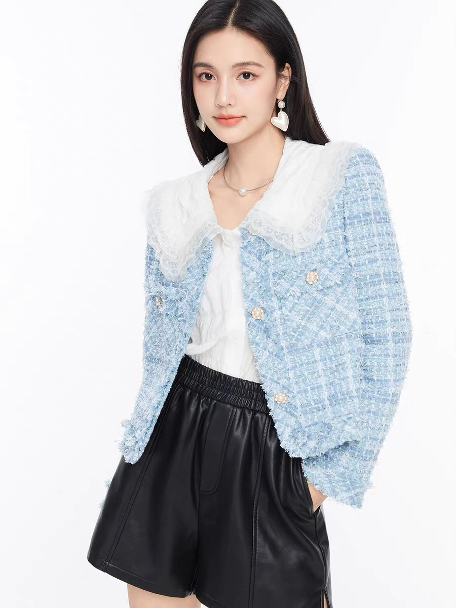 Fantu fashionable temperament celebrity style suit short jacket 2022 autumn new style fried street wear with ins top women