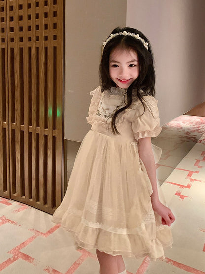 Children's clothing girls lolita skirt 2023 new Lolita summer dress children's baby Spanish princess dress