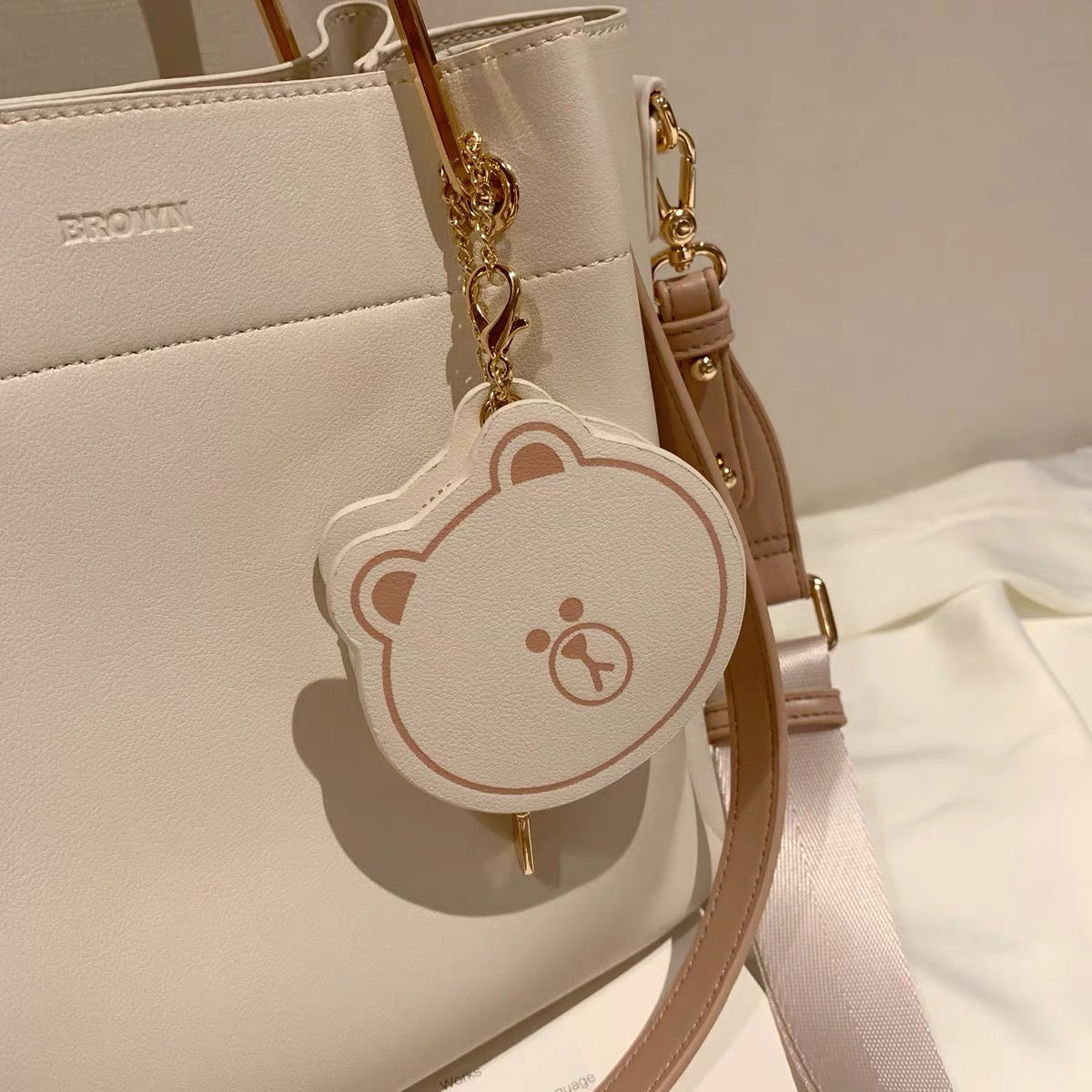 Nanfeng LINE FRIENDS joint hand-held shoulder bag female 2022 all-match commuter bucket messenger bag