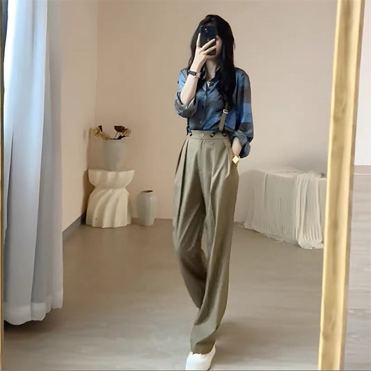 2022 new early autumn and winter women's tea series and milk series wear a complete set with a small Korean drama two-piece suit