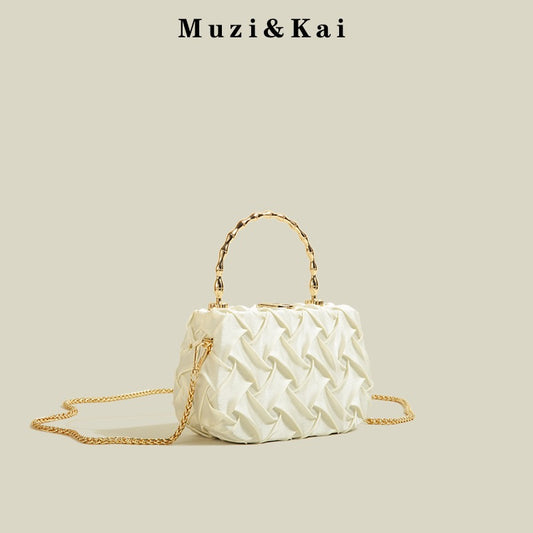 MuziKai genuine high-grade texture hand bag women 2022 new trendy fashion Messenger chain small square bag women