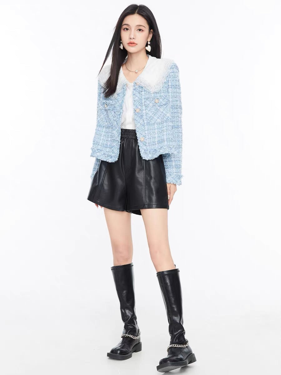 Fantu fashionable temperament celebrity style suit short jacket 2022 autumn new style fried street wear with ins top women