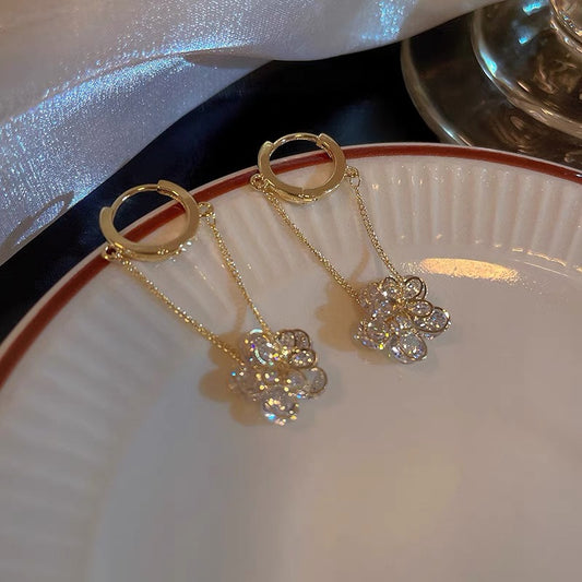 SUGAR summer is here!  Super fairy zircon small flower earrings 2022 new unique design Sen series earrings for women 1201