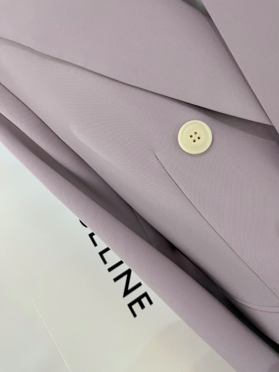 Purple British style suit jacket female 2023 spring and autumn new bowknot small suit design niche top