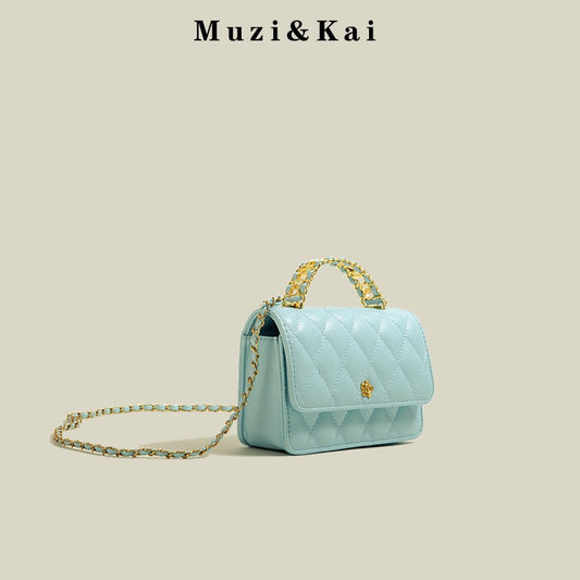 MuziKai authentic chain small bag female autumn 2022 new trendy fashion texture Messenger shoulder mobile phone bag female