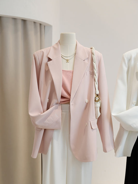 FST spring new suit jacket female Korean version casual loose fashion temperament thin suit jacket Roolev