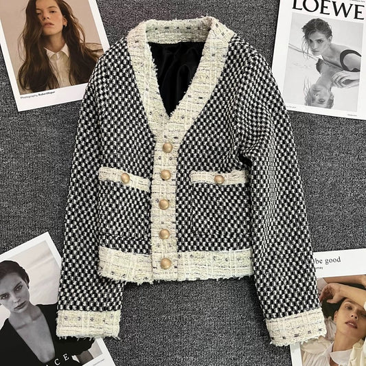 Short Xiaoxiang style suit jacket women's 2022 autumn new design fashion all-match trend suit 1763
