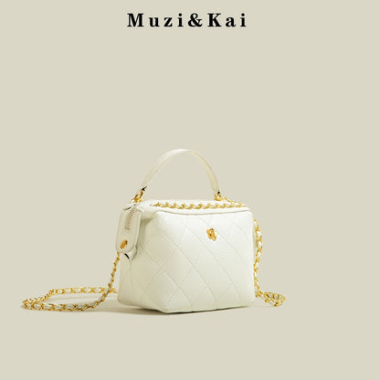 MuziKai genuine niche chain bag women's autumn 2022 new trendy fashion texture single shoulder Messenger mobile phone bag