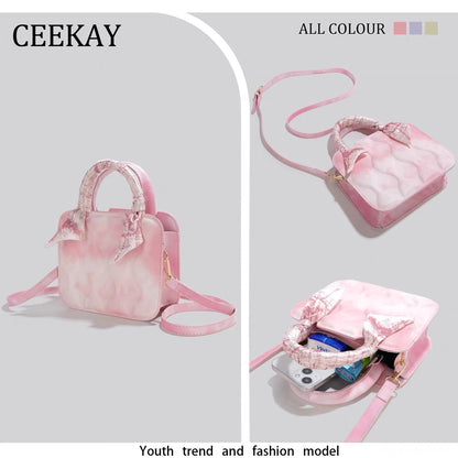 CEEKAY original authentic this year popular small hand-held biscuit bag niche design bag female summer all-match messenger bag 1200