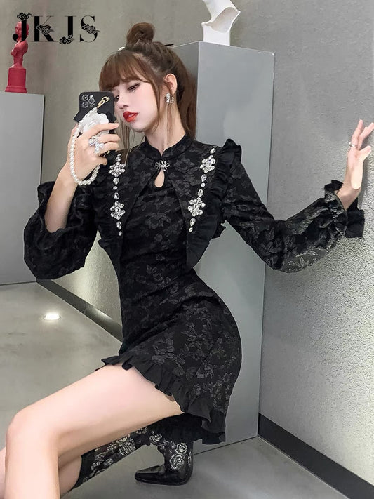 Cheongsam 2022 new young high-end temperament national style women's high-end national tide improved new Chinese dress 1527