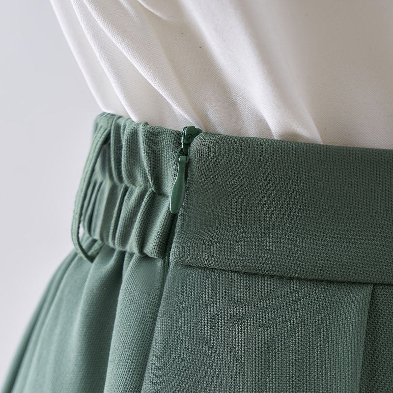 Skirt female small man 2022 spring new high waist slim mid-length a-line skirt big swing umbrella skirt casual