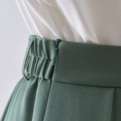 Skirt female small man 2022 spring new high waist slim mid-length a-line skirt big swing umbrella skirt casual