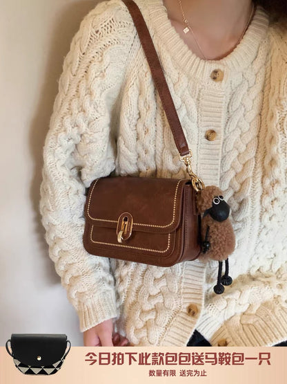 South wind Chio2nd Austro-Hungarian Empire small square bag female autumn 2022 new retro wild one-shoulder messenger bag